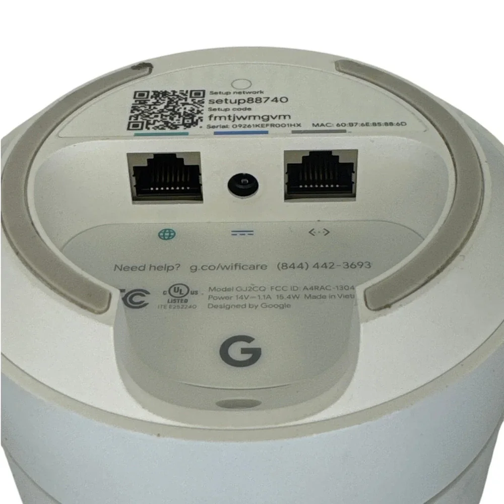 Google WiFi GJ2CQ Mesh Router GA02430-US Dual-Band AC1200 No Power Cord